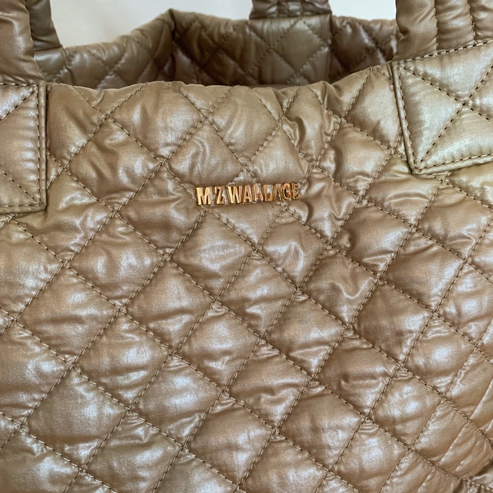 MZ WALLACE METRO TOTE SMALL SAND CHAMPAGNE BAG - Picture 2 of 7